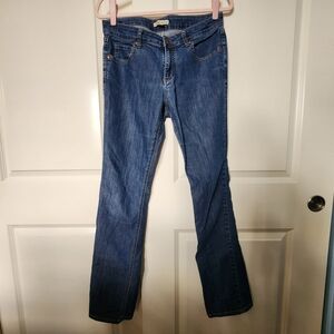 CAbi Women's Boot Cut Jeans in Deep Blue